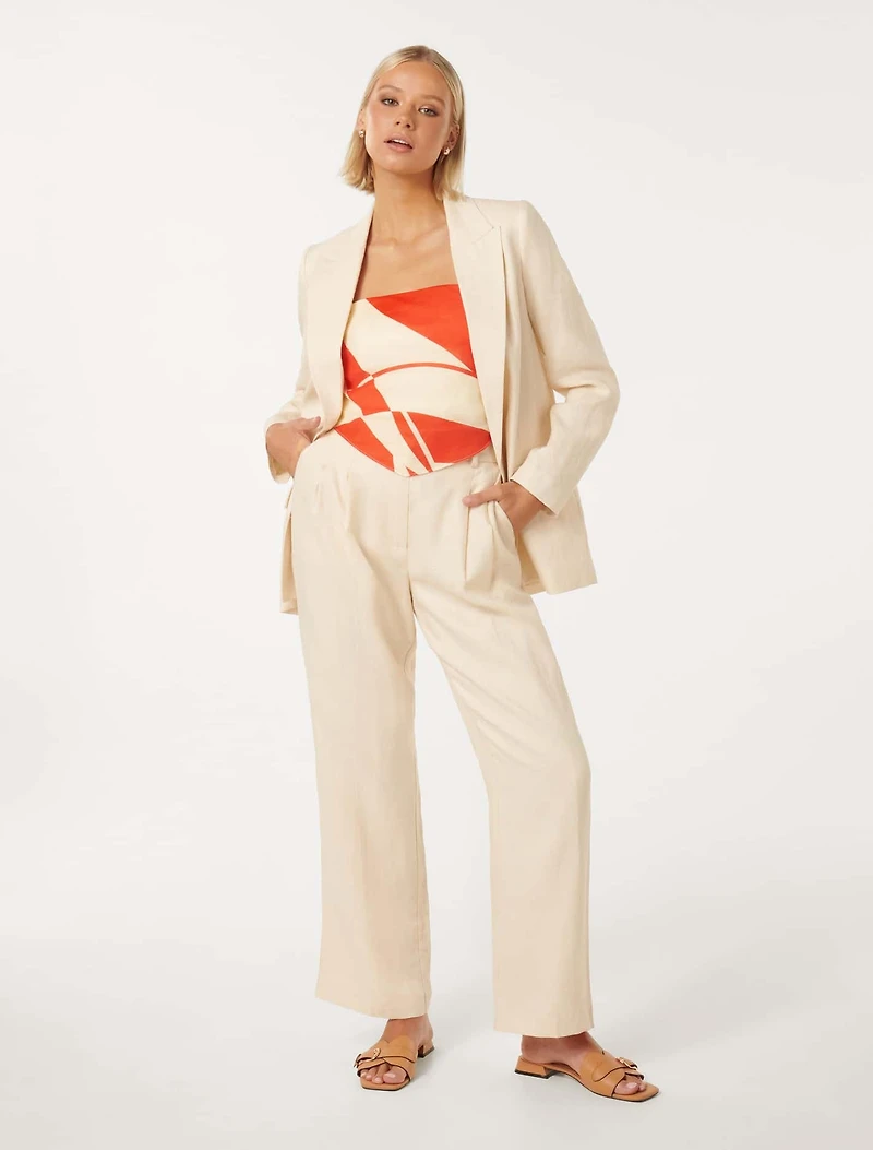 Lacey Linen Blazer