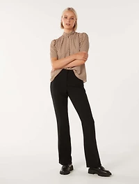 Dana Keyhole Short Sleeve Blouse
