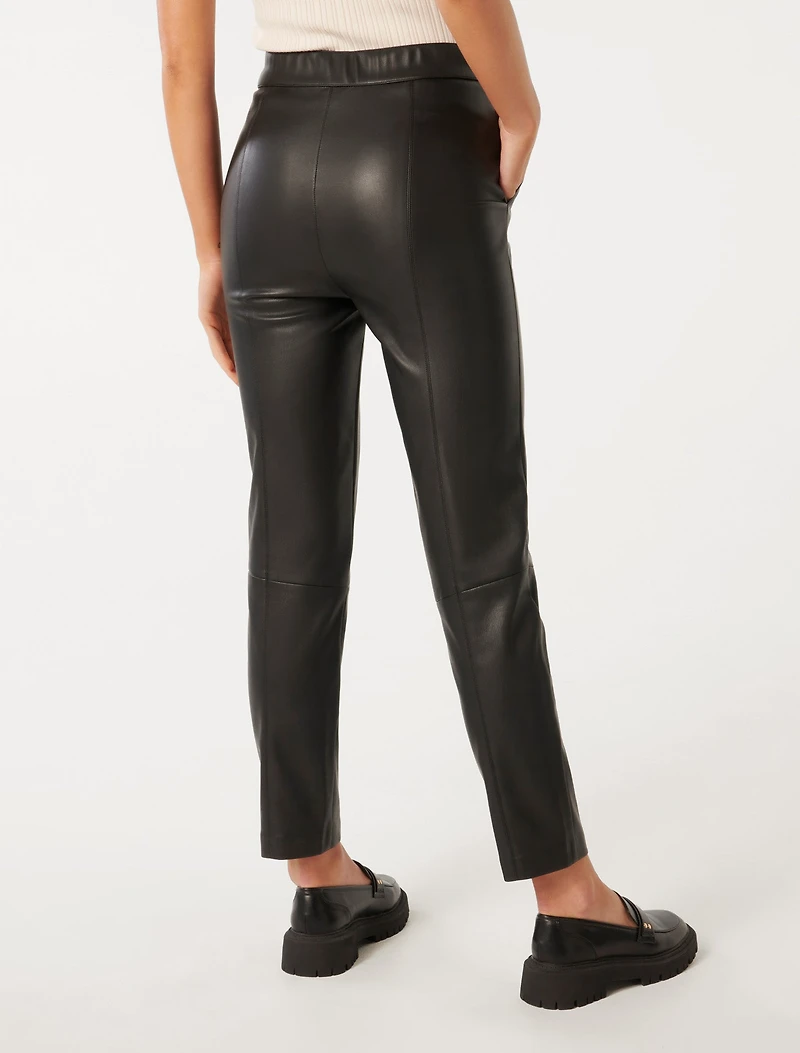 Alexis Vegan Leather Slim Leg Pant