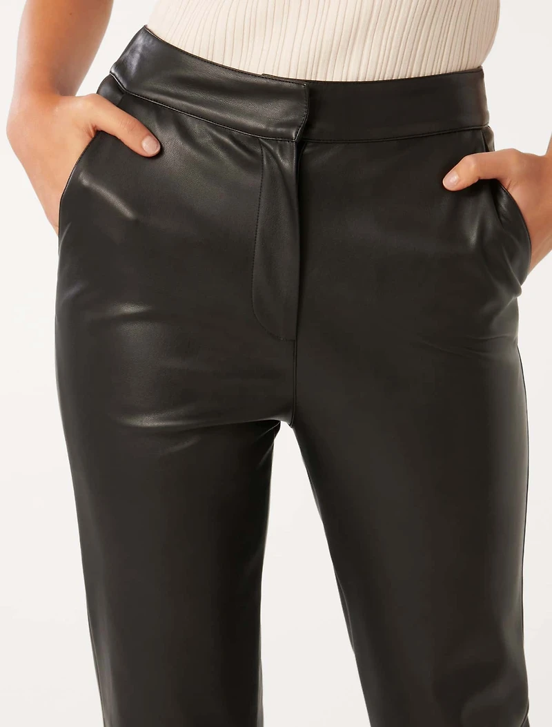 Alexis Vegan Leather Slim Leg Pant