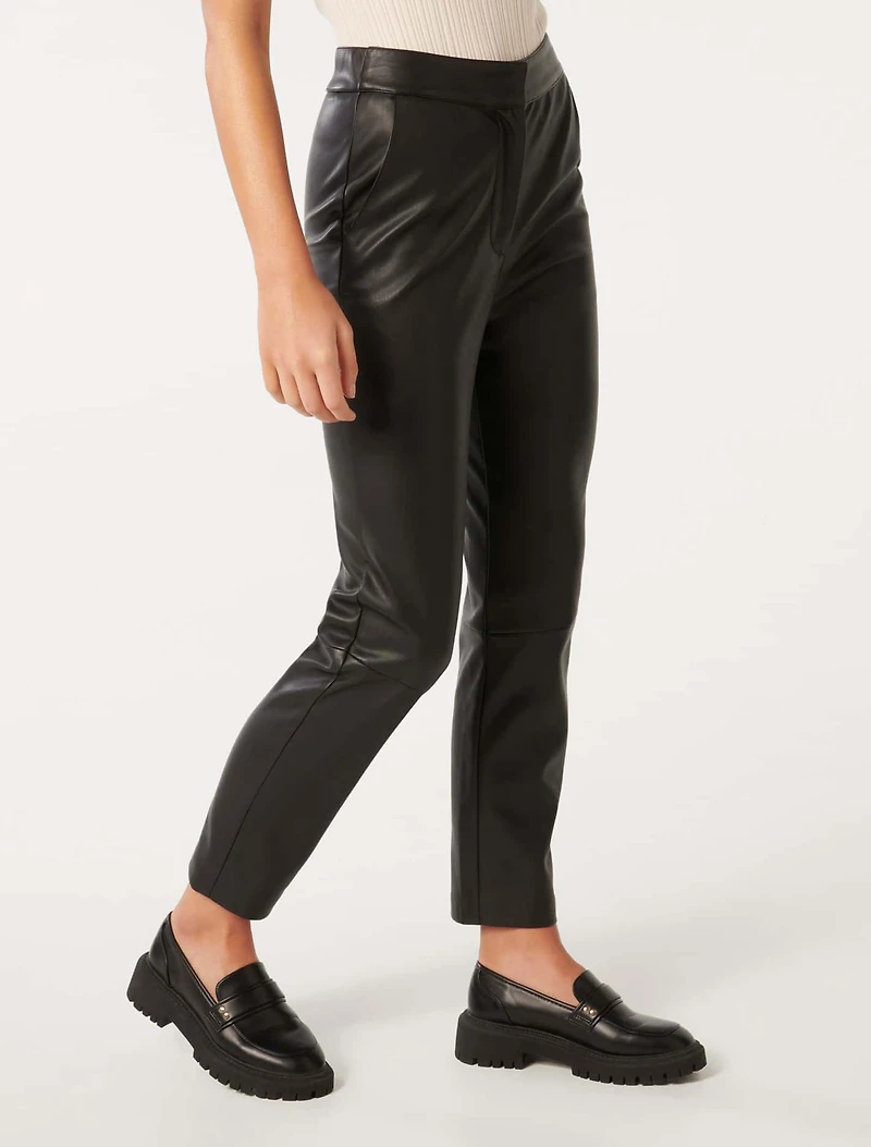 Alexis Vegan Leather Slim Leg Pant