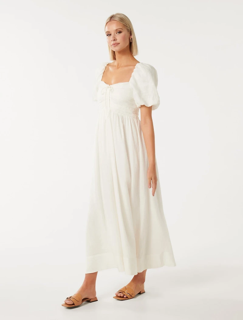 Destiny Ruched Bodice Midi Dress
