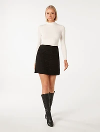 Arlie Bouclé Mini Skirt