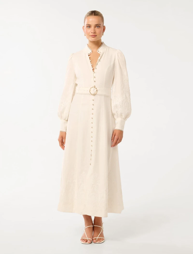 Allegra Lace Detail Midi