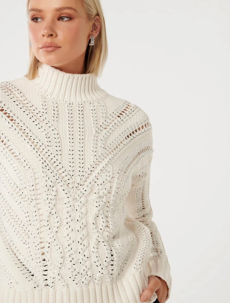 Eliza Embellished Knit Jumper