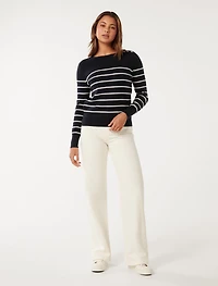 Kim Bretton Striped Knit Jumper