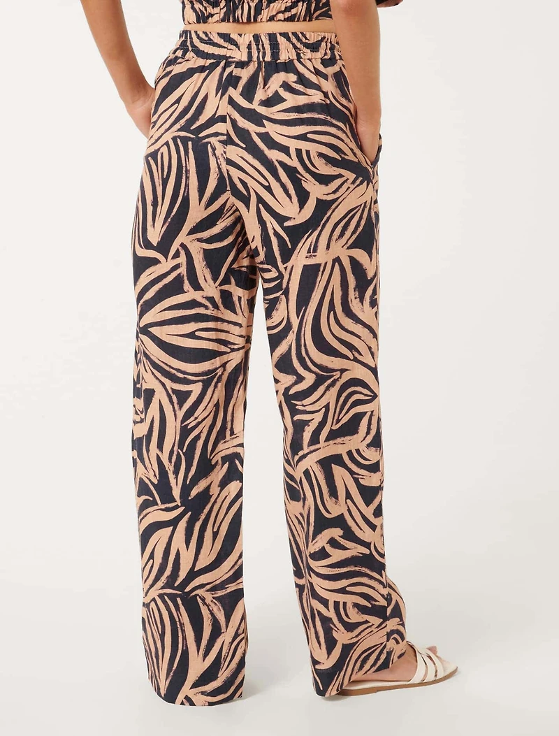 Livy Linen Straight Leg Pant
