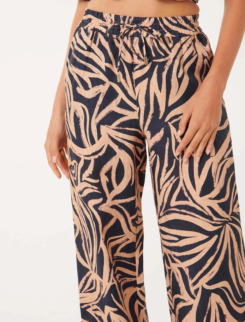 Livy Linen Straight Leg Pant