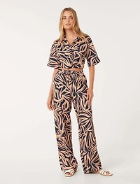 Livy Linen Straight Leg Pant