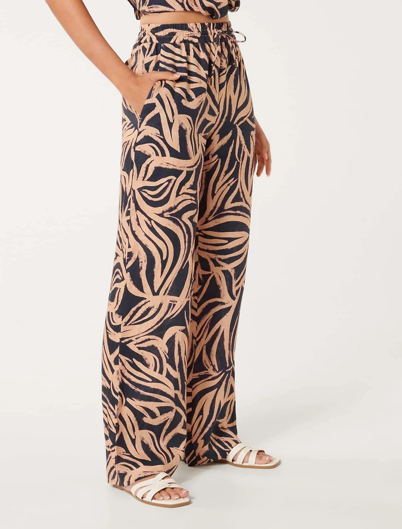 Livy Linen Straight Leg Pant