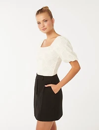 Rosemary Lace Square Neck Top
