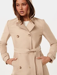 Alicia Short Hooded Trench