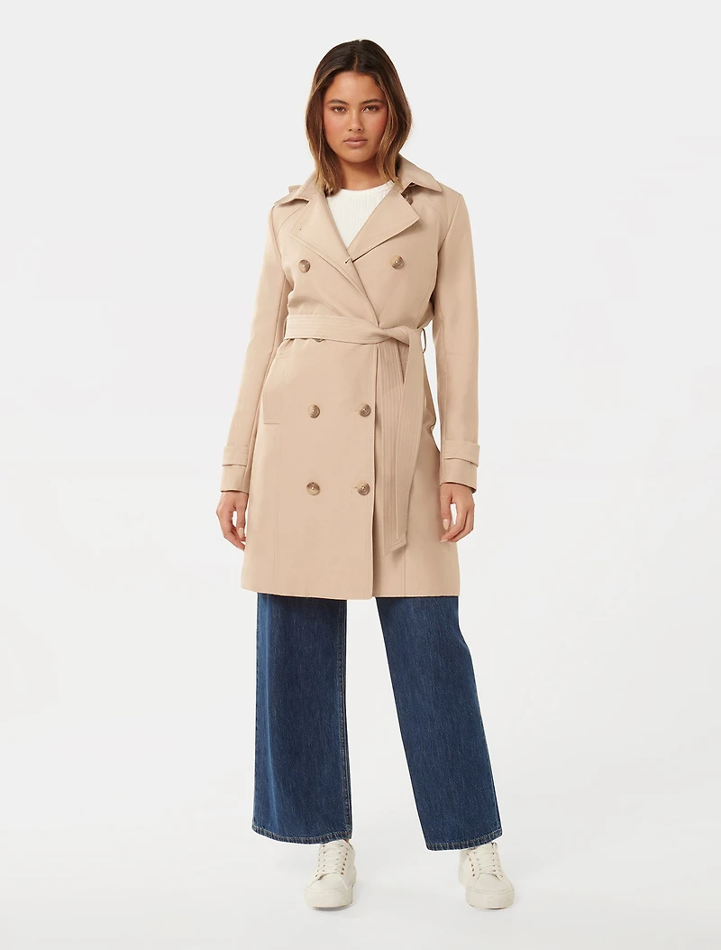 Alicia Short Hooded Trench