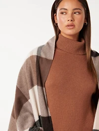 Bryony Check Premium Wool Scarf