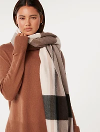 Bryony Check Premium Wool Scarf