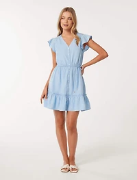 Rahnee Frill Hem Mini Dress