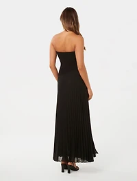 Capri Strapless Pleat Midi