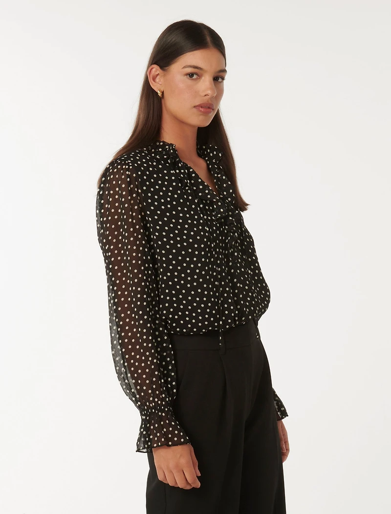 Renata Ruffle Blouse
