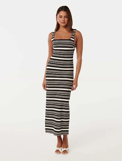 Beverly Square Neck Midi