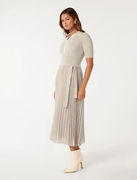 Melody S/S Polo Collar Knit Dress