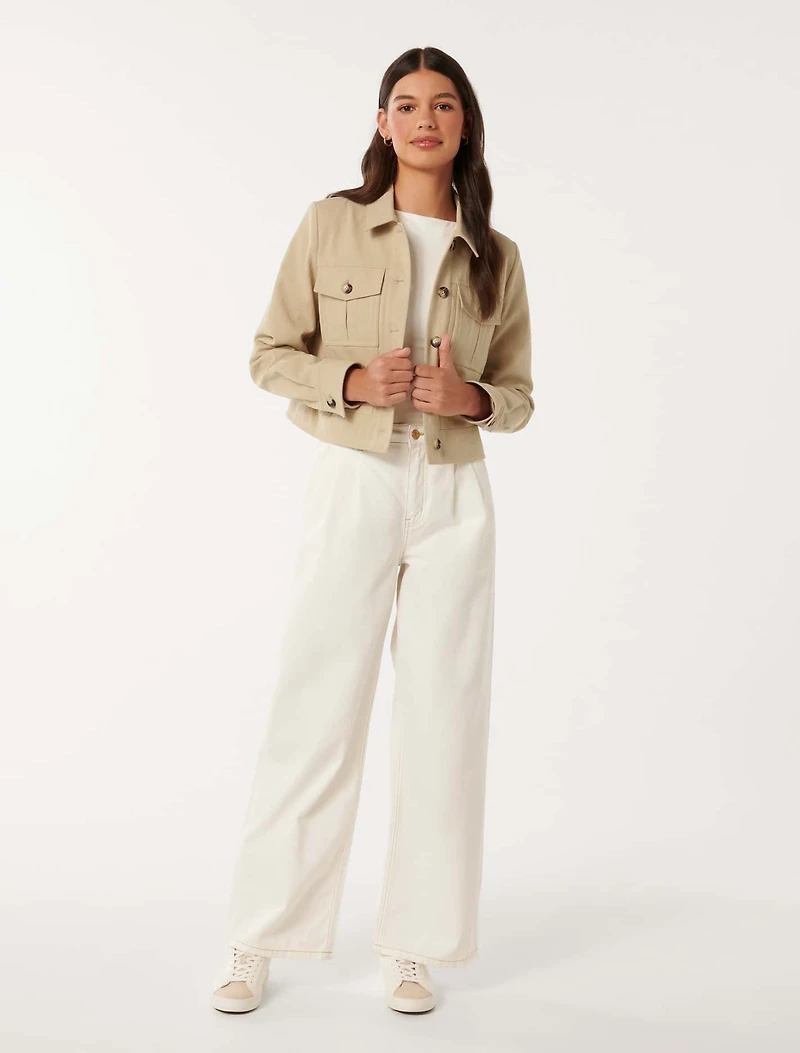 Luca Crop Utility Jacket