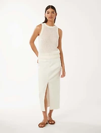 Bailee Crochet Racer Top