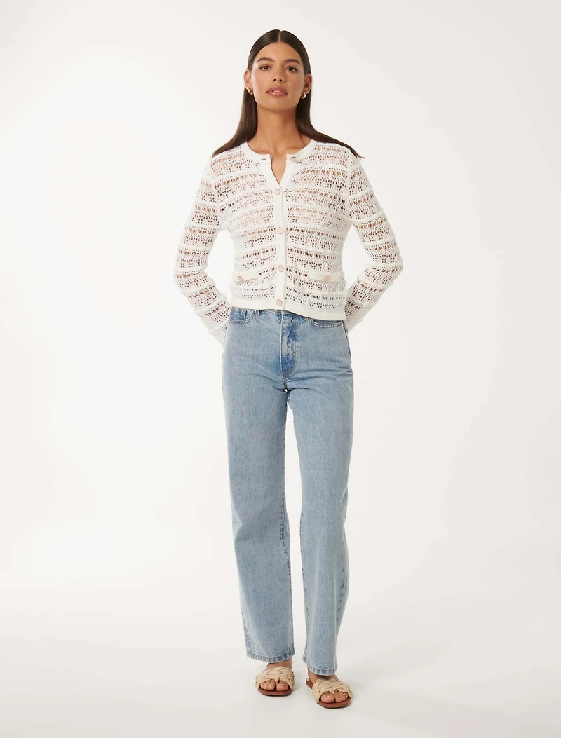 Melanie Open Stitch Cardigan