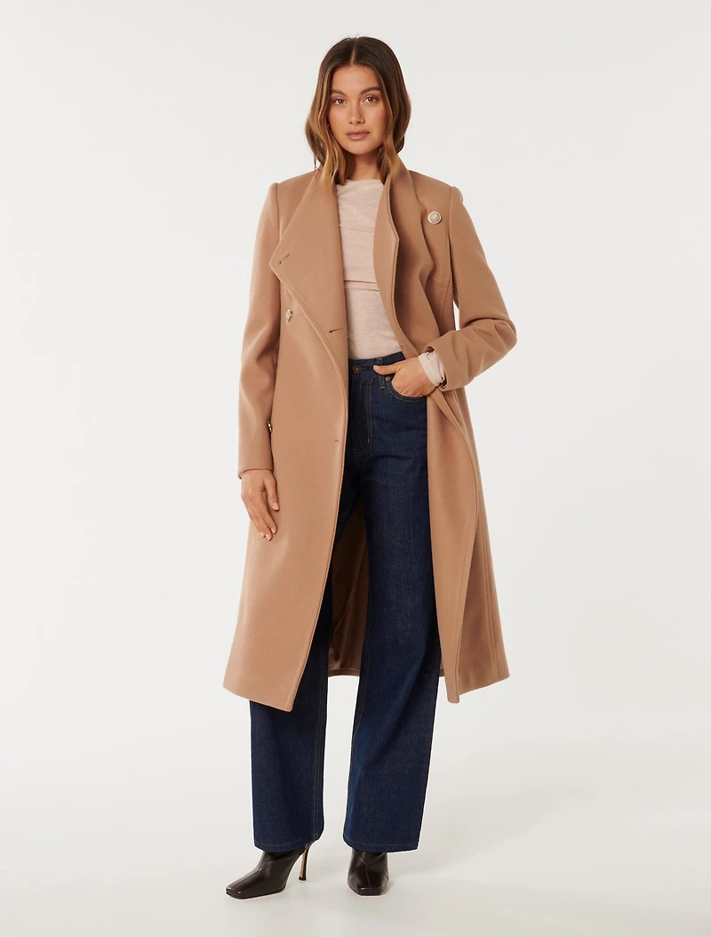 Ari Funnel-Neck Coat