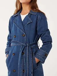Daria Denim Trench