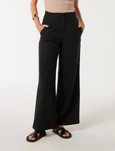 Mona Linen Wide Leg Pant
