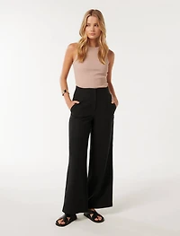 Mona Linen Wide Leg Pant