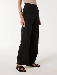 Mona Linen Wide Leg Pant