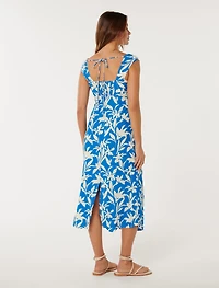 Luella Ruched Waist Midi