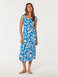 Tasmin Ruched Midi Dress