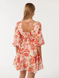 Cindy Tiered Floral Skater