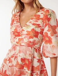 Cindy Tiered Floral Skater