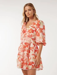 Cindy Tiered Floral Skater
