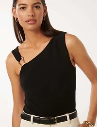 Helene Hardware Detail Crepe Tank