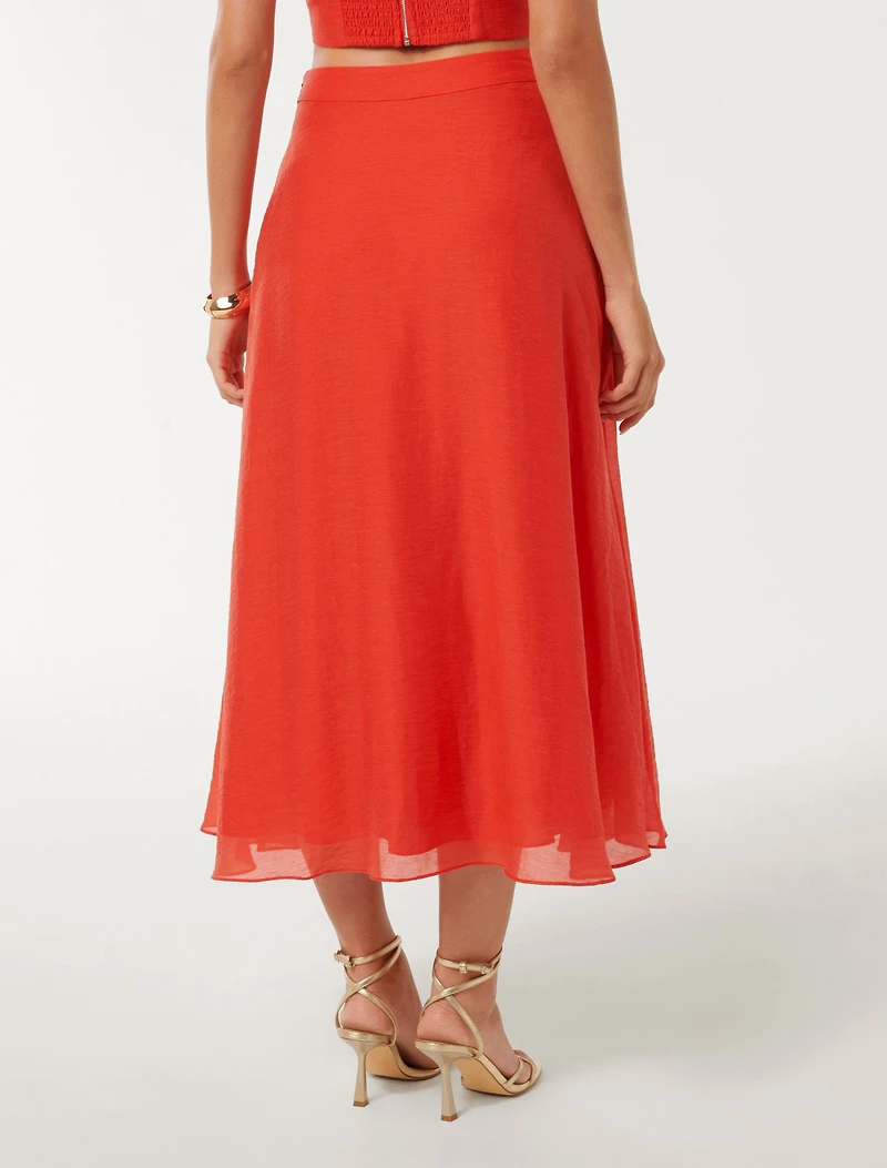 Celeste Formal Midi Skirt