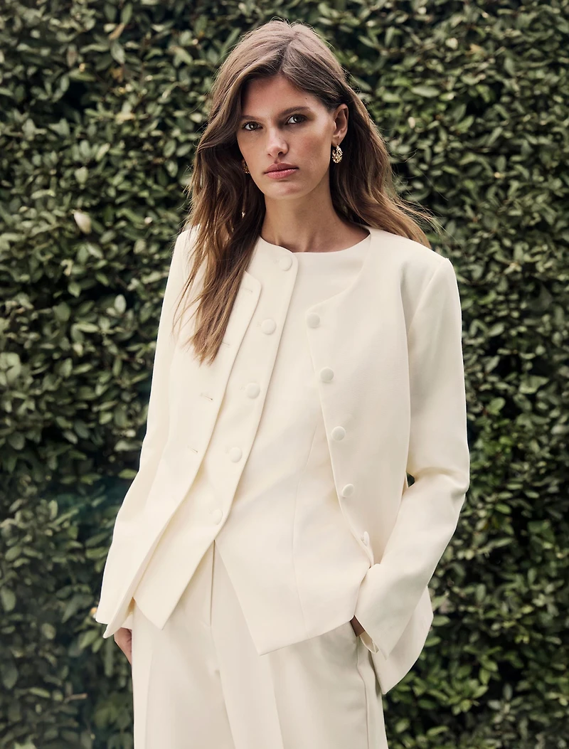 Goldie High-Neck Blazer