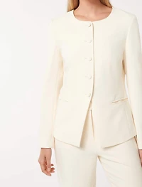 Goldie High-Neck Blazer
