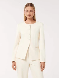 Goldie High-Neck Blazer