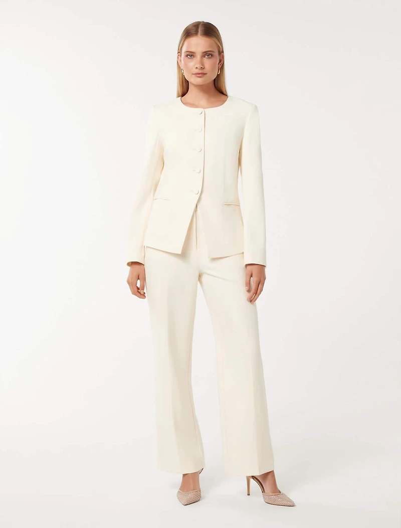Goldie High-Neck Blazer