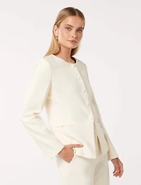 Goldie High-Neck Blazer