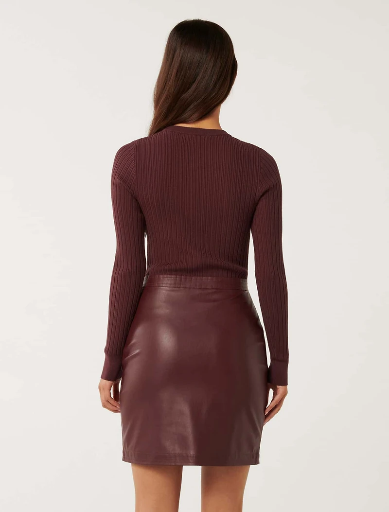 Lara Pu Mixed Mini Dress