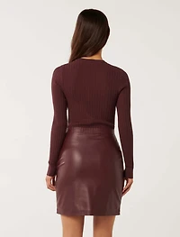 Lara Pu Mixed Mini Dress