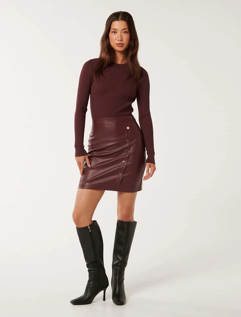 Lara Pu Mixed Mini Dress