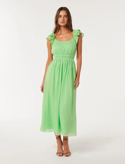 Tonya Flutter Sleeve Dress