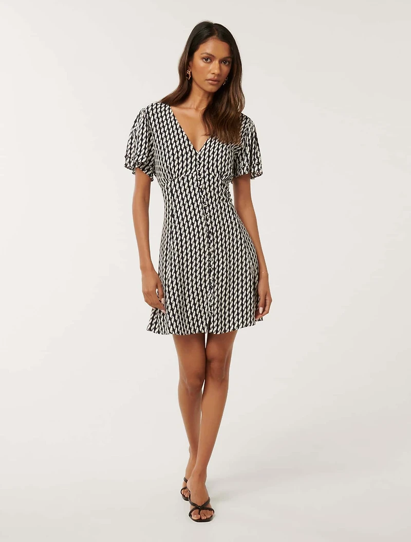 Pria Petite Button Through Mini
