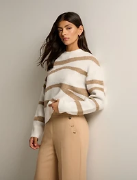 Jade Patterned Knit Jumper